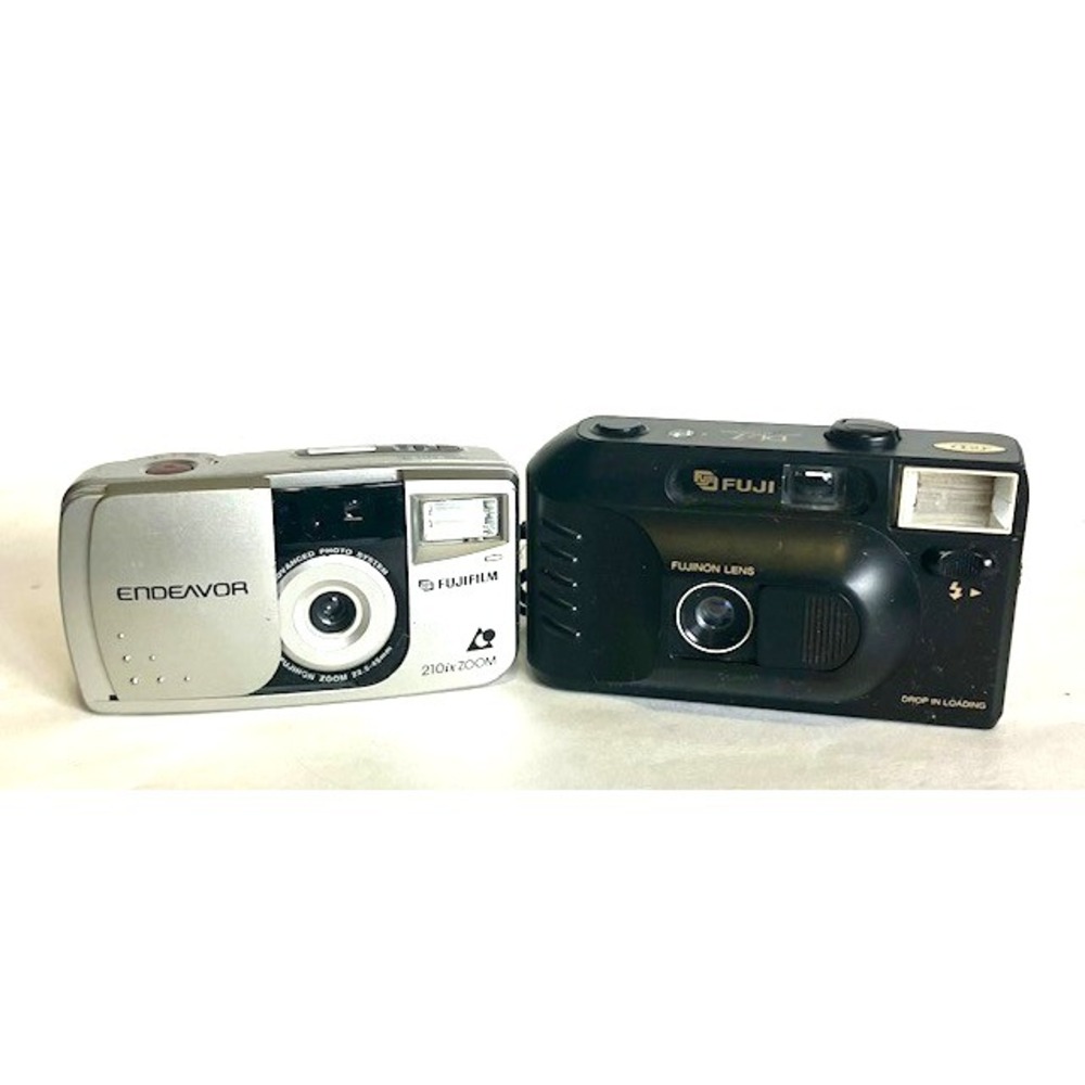 2 Fuji Cameras Fuji DL-7 & Endeavor 210 ix Zoom   " UNTESTED AS IS CONDITION"‎